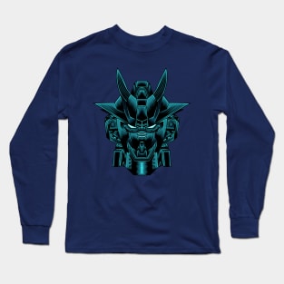 Blue robot illustration Long Sleeve T-Shirt